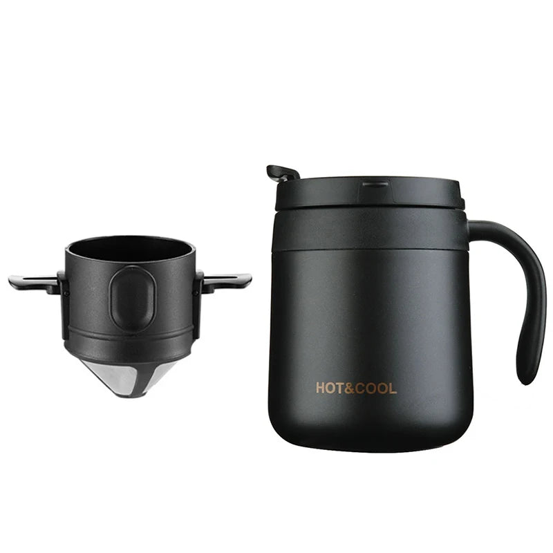 Mini Cafeteira Portátil com Caneca Térmica 2 em 1