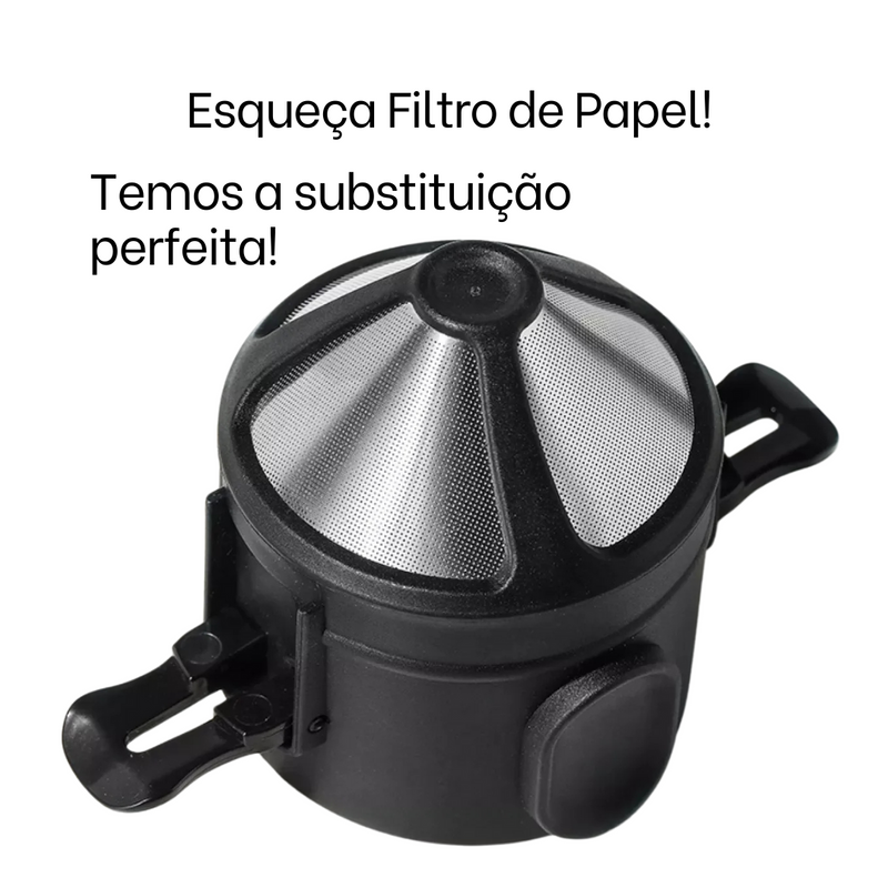 Mini Cafeteira Portátil com Caneca Térmica 2 em 1